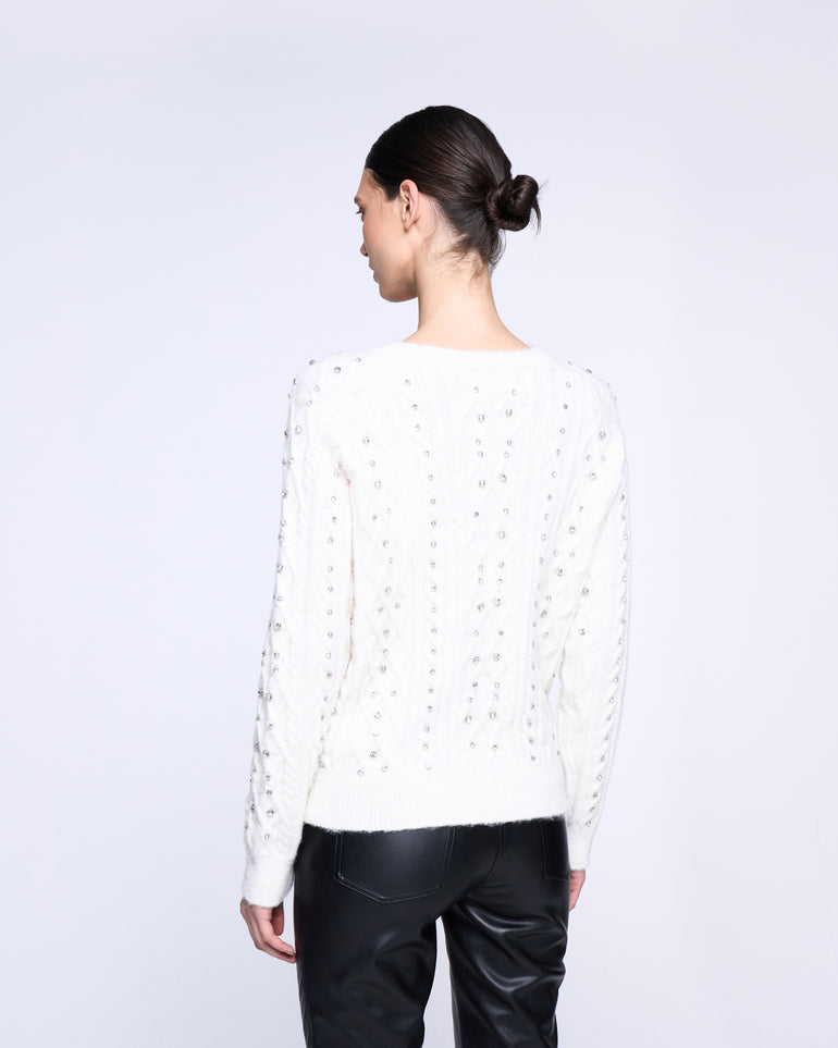 Silvian Heach Maglione con strass Hotsell