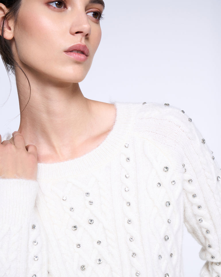 Silvian Heach Maglione con strass Hotsell