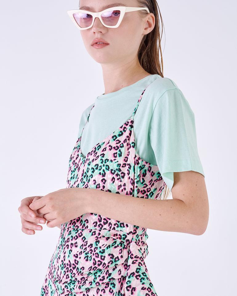 Silvian Heach Abito midi leopardato In Linea