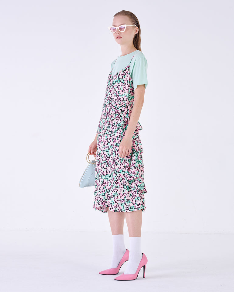 Silvian Heach Abito midi leopardato In Linea