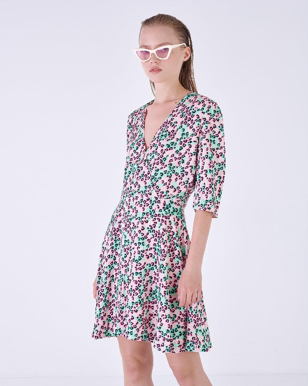 Silvian Heach Abito leopardato Nuovo