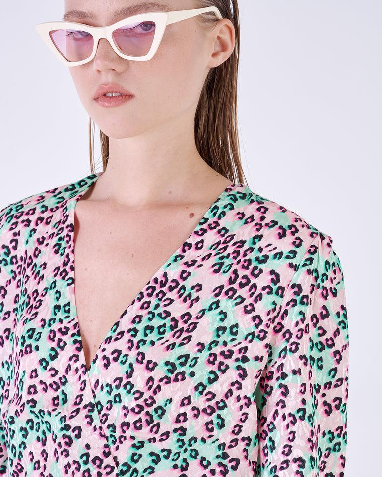 Silvian Heach Abito leopardato Nuovo