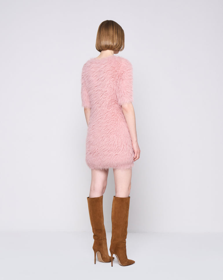 Silvian Heach Abito faux fur Promozione Limitata