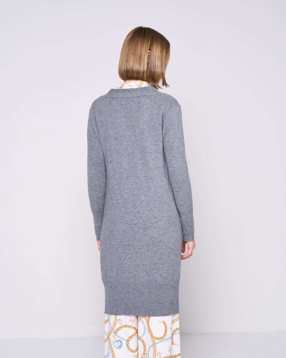 Silvian Heach Cardigan lungo con spilla Nuova