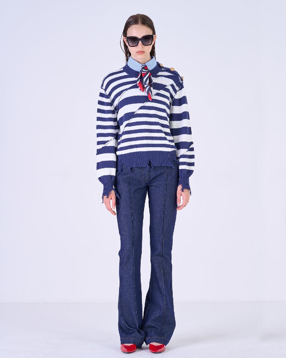 Silvian Heach Maglia a righe Sconto