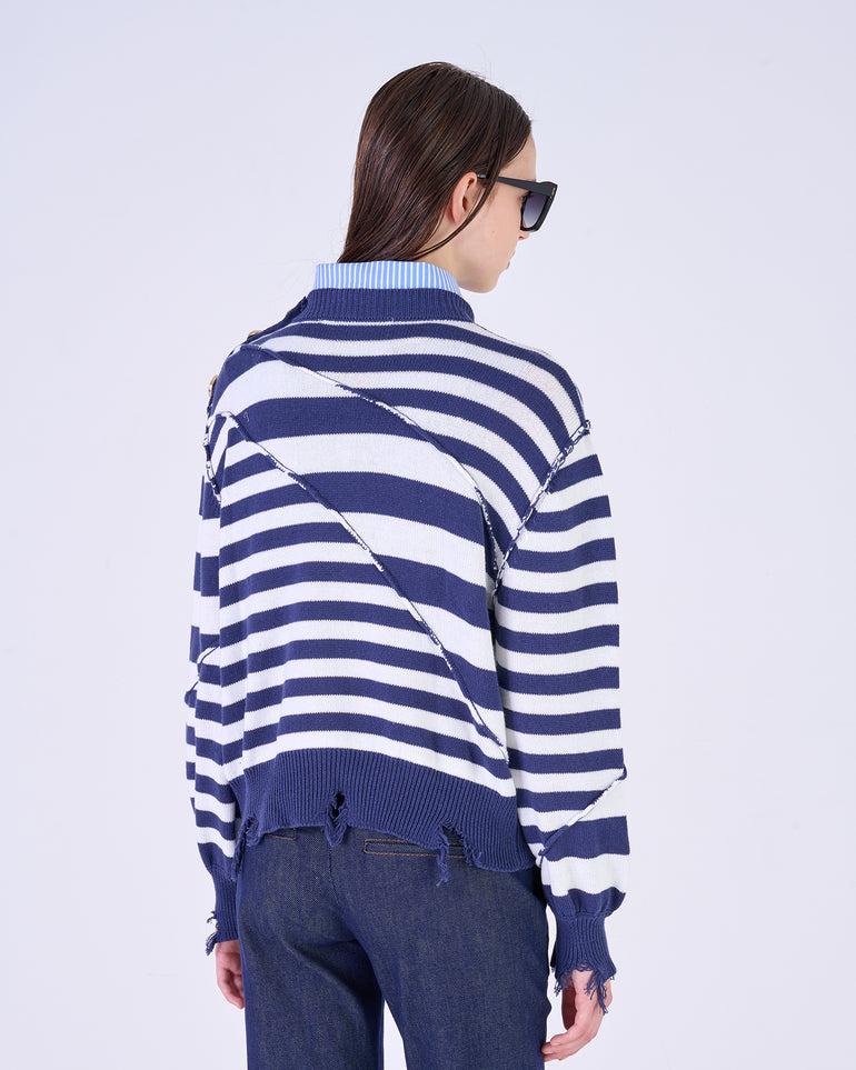 Silvian Heach Maglia a righe Sconto