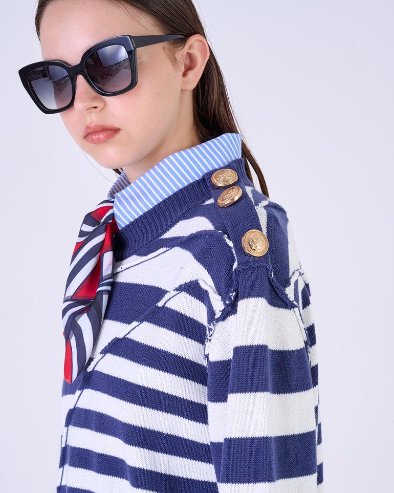 Silvian Heach Maglia a righe Sconto