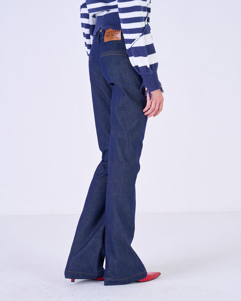 Silvian Heach Pantaloni flare a vita bassa Offerta