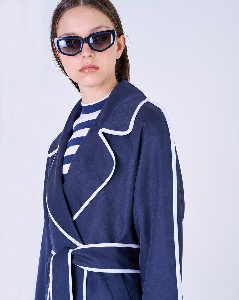 Silvian Heach Trench con bordi a contrasto Outlet