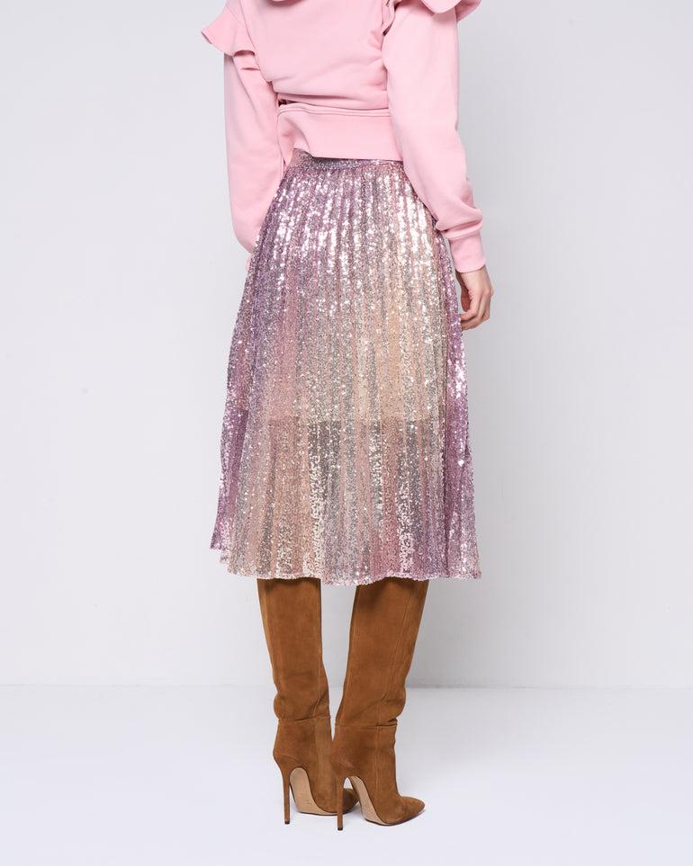 Silvian Heach Gonna midi in paillettes Nuovo