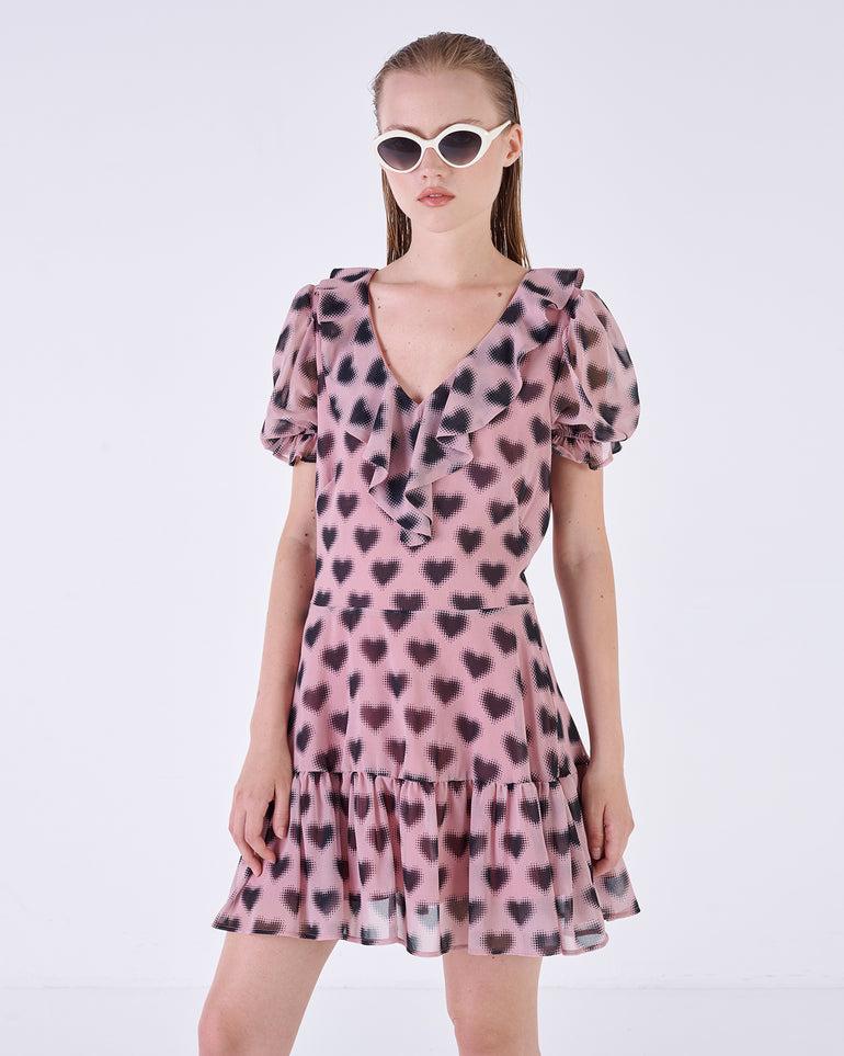 Silvian Heach Abito con cuori Outlet
