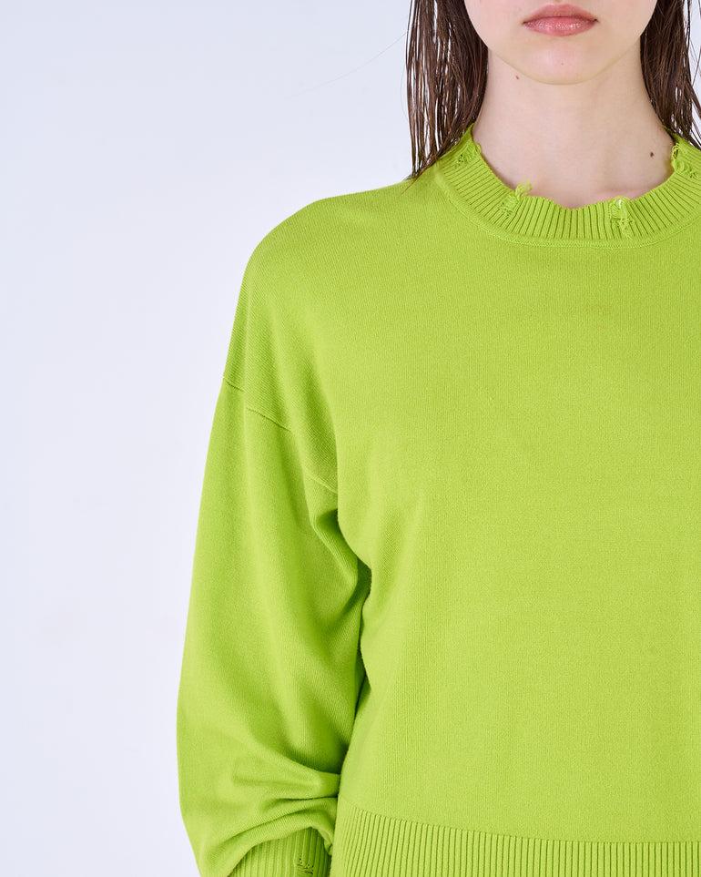 Silvian Heach Maglia con orli sfrangiati Convenienza