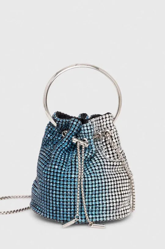 Silvian Heach Mini borsa a secchiello in strass Offerta