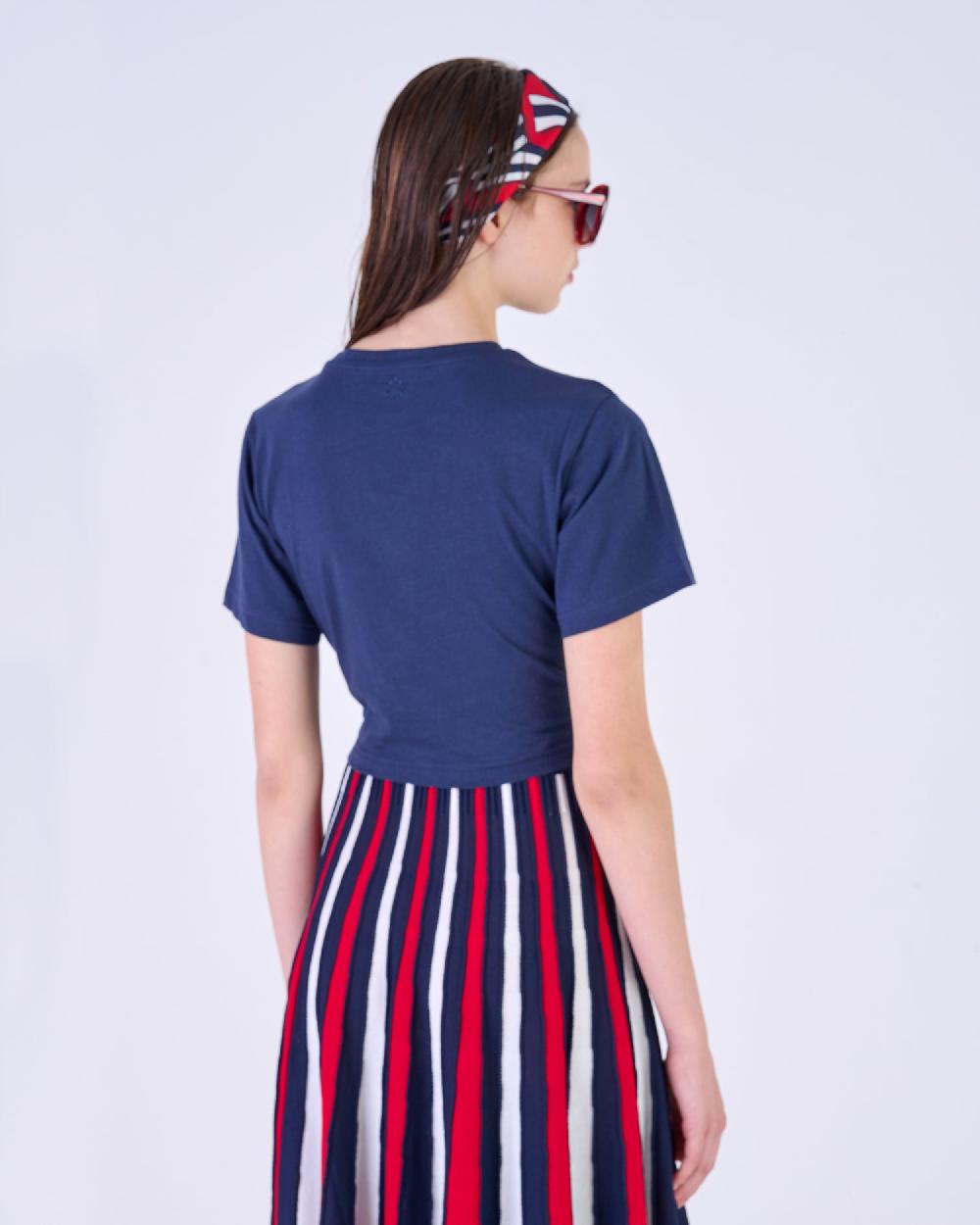 Silvian Heach T-shirt con arricciature Nuova
