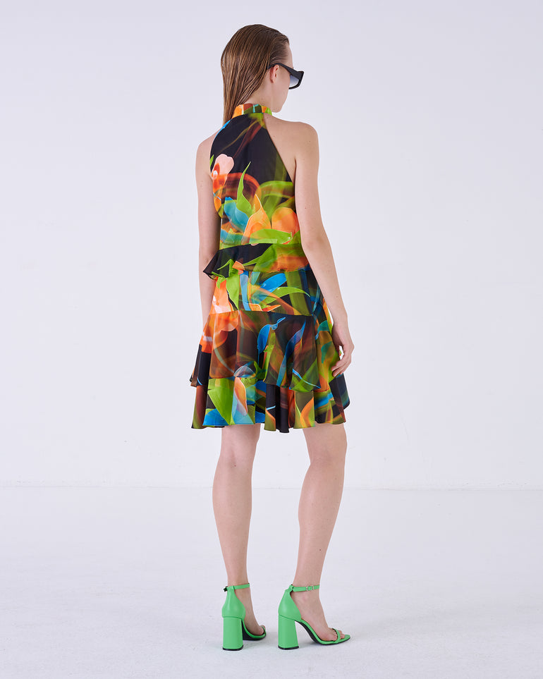 Silvian Heach Abito floreale con volant Promozione
