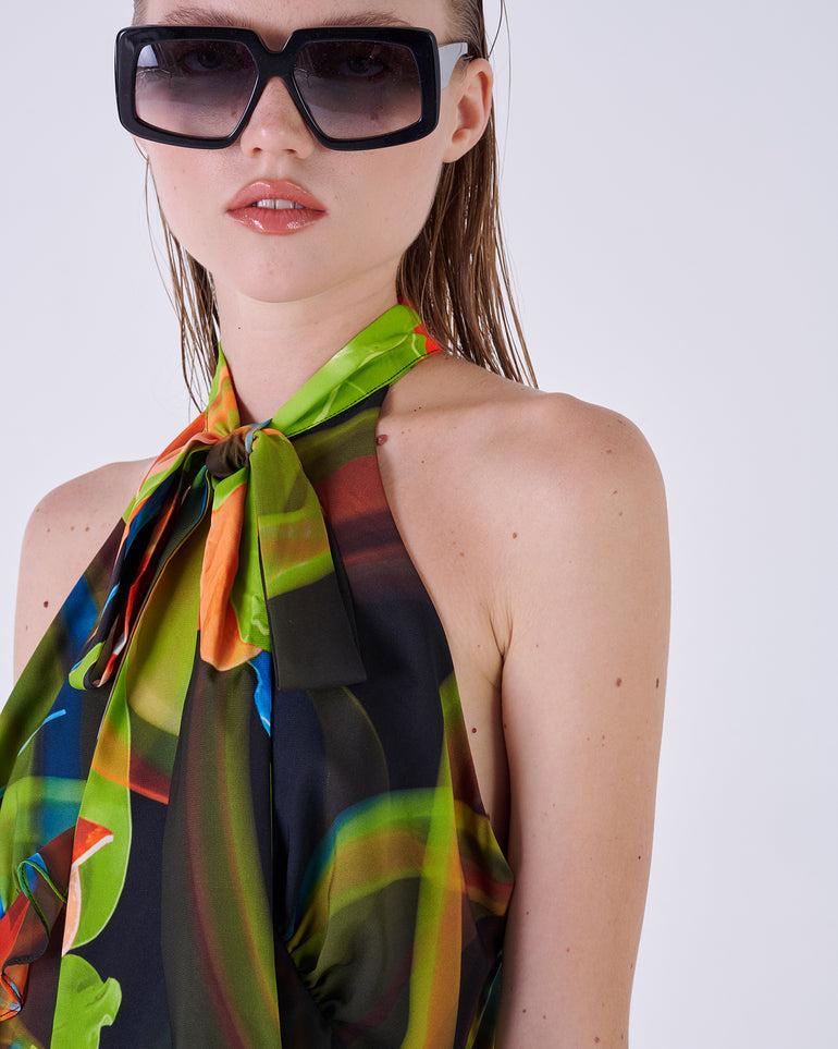 Silvian Heach Abito floreale con volant Promozione