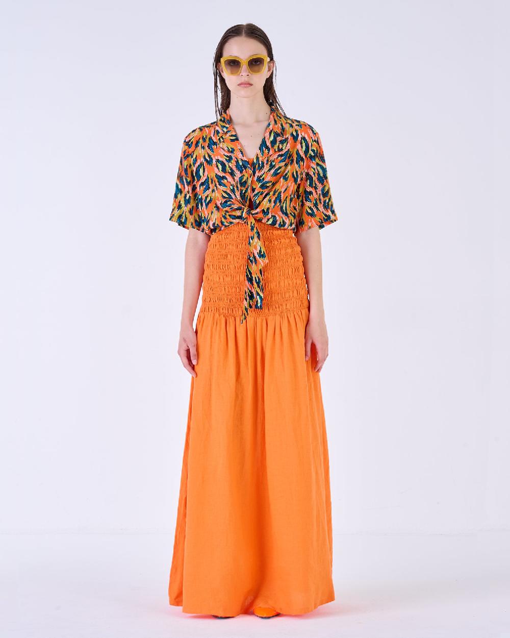 Silvian Heach Camicia cropped maculata Pezzi Unici