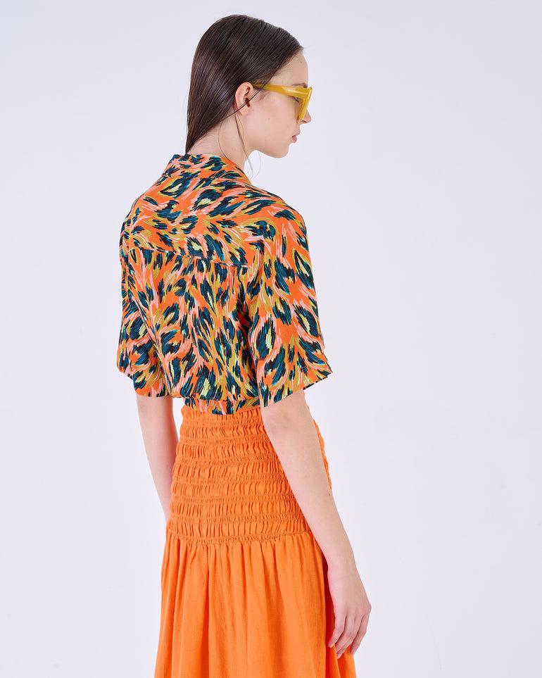 Silvian Heach Camicia cropped maculata Pezzi Unici