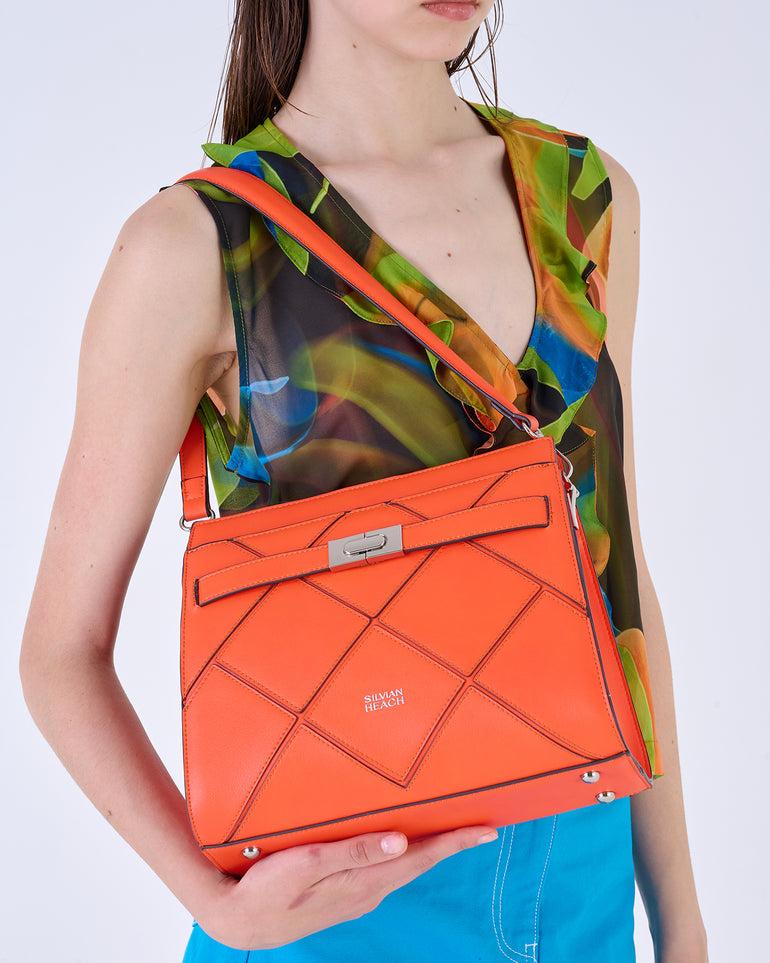 Silvian Heach Borsa a spalla con motivo a rombi Sconti VIP