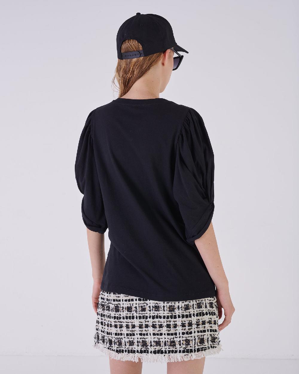 Silvian Heach T-shirt con maniche arricciate Fino al 60% di sconto