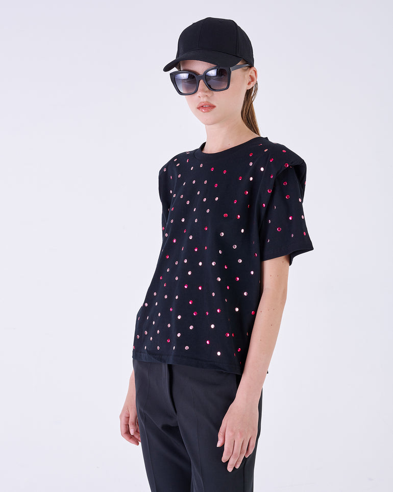 Silvian Heach T-shirt con borchie Nuovo