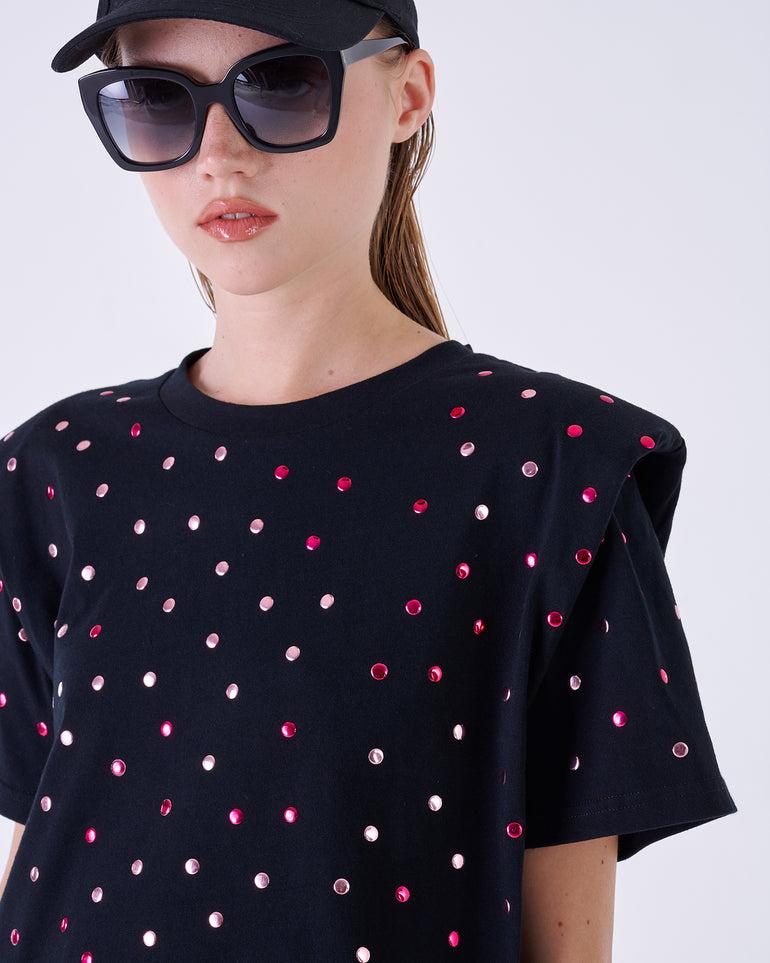 Silvian Heach T-shirt con borchie Nuovo