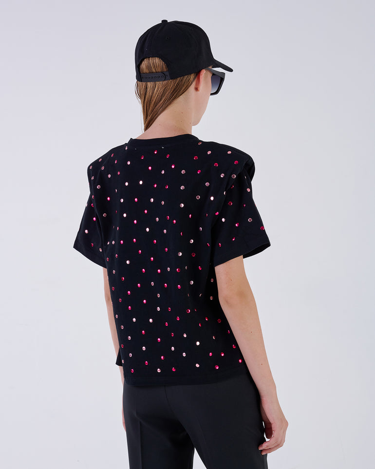 Silvian Heach T-shirt con borchie Nuovo