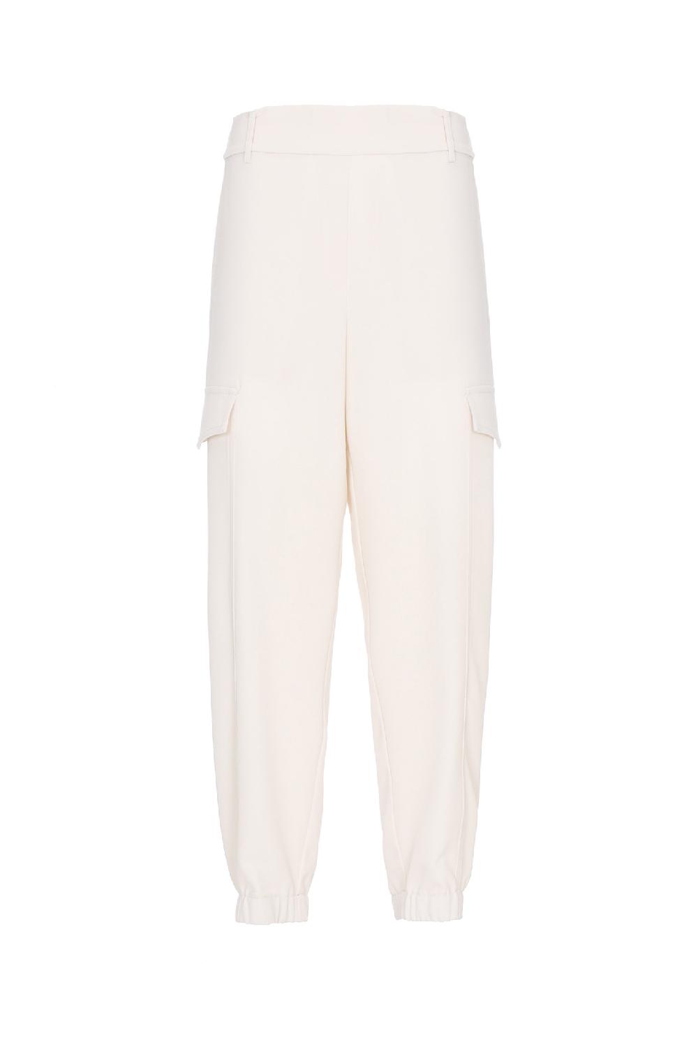 Soallure PANTALONE BASIC CARGO IN CREPE In Saldo