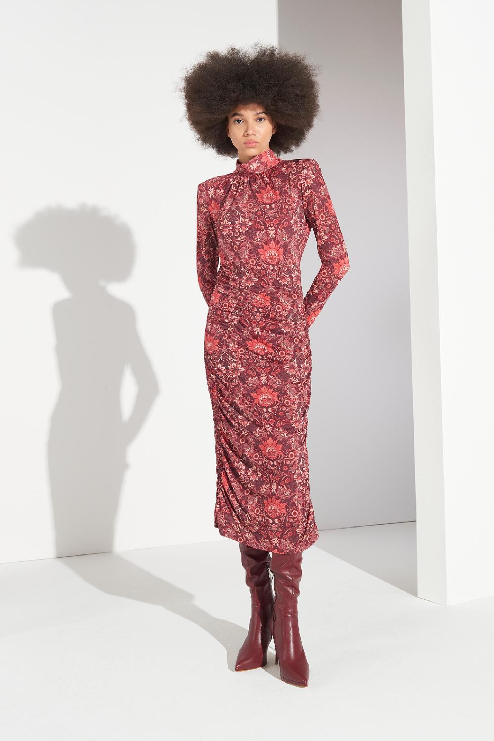 Soallure ABITO BI-STRETCH MIDI A FANTASIA Promozione Limitata