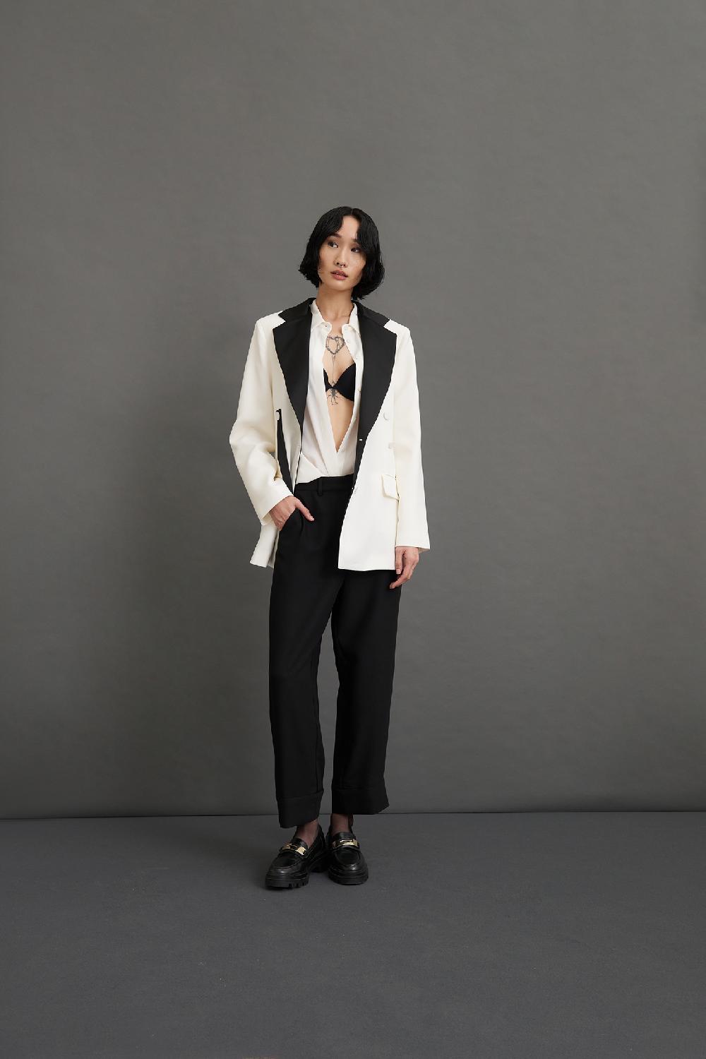 Soallure PANTALONE 7/8 CON RISVOLTO ALTO Italy