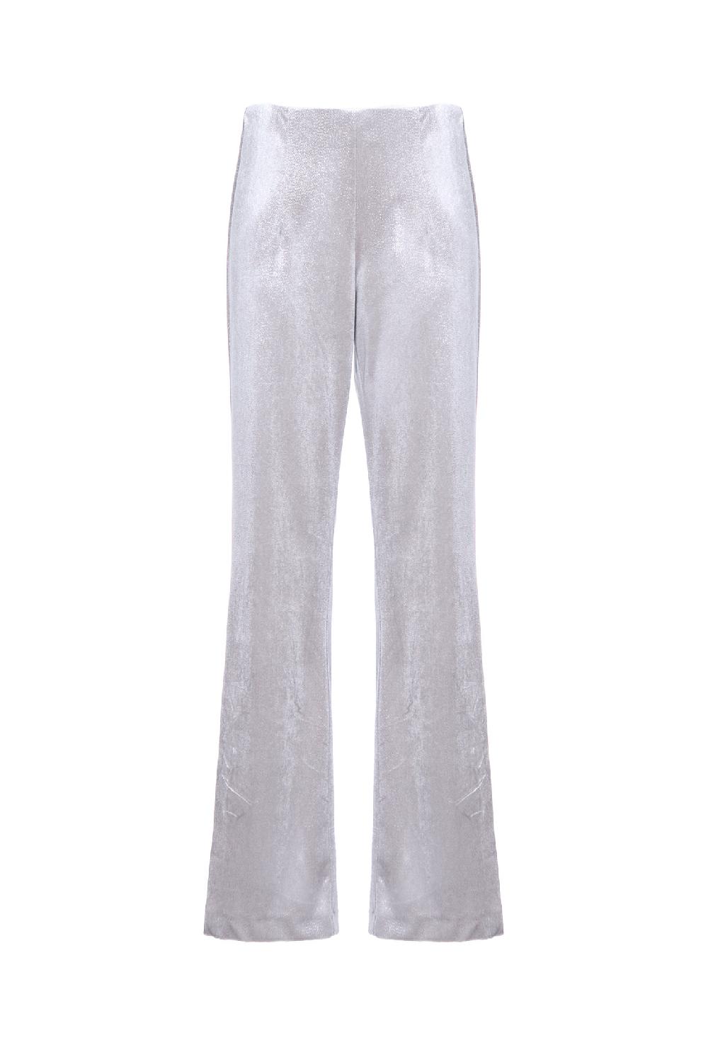 Soallure PANTALONE FLARE IN VELLUTO SPARKLE Italia