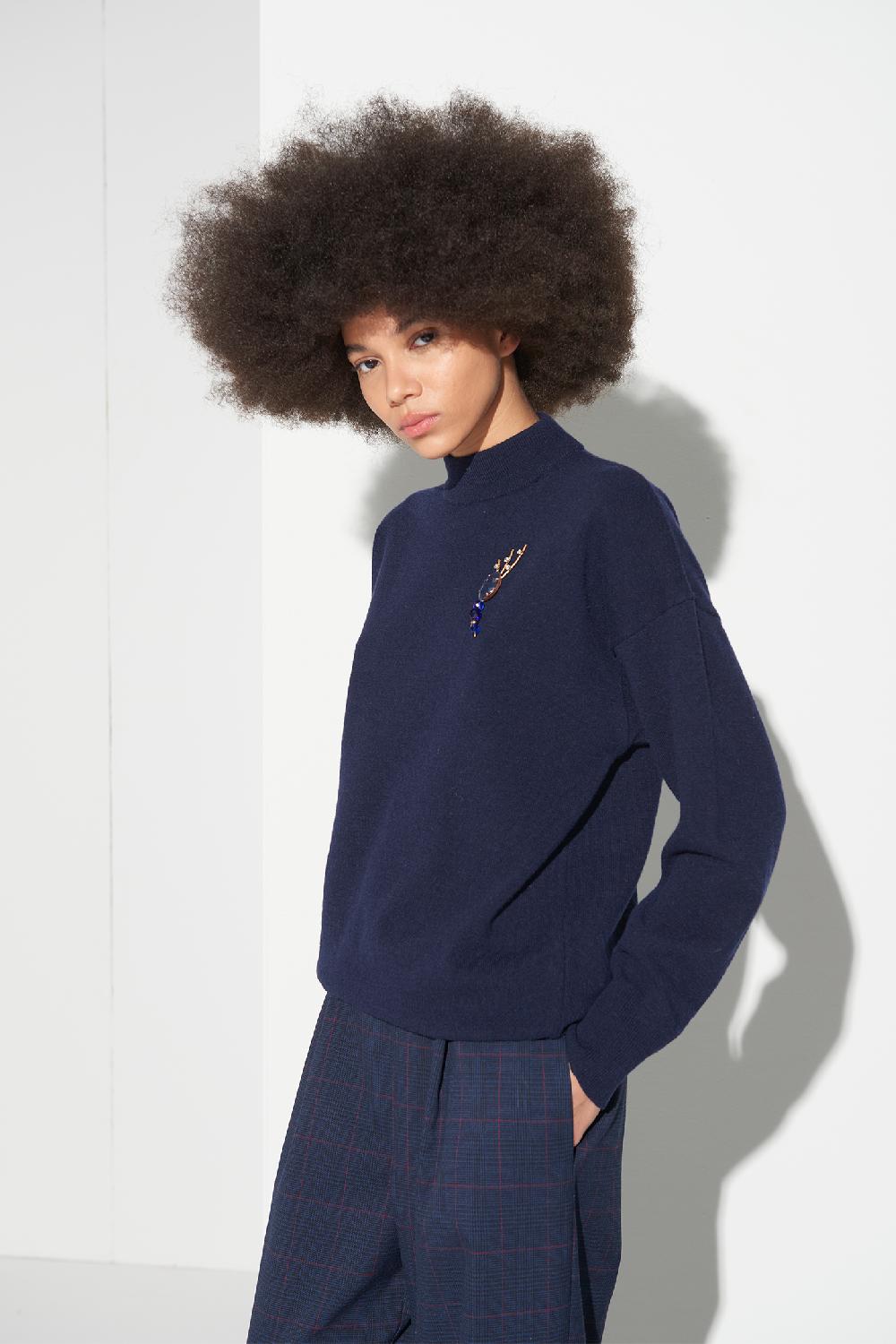Soallure MAGLIA LUPETTO OVER LANA Sottocosto