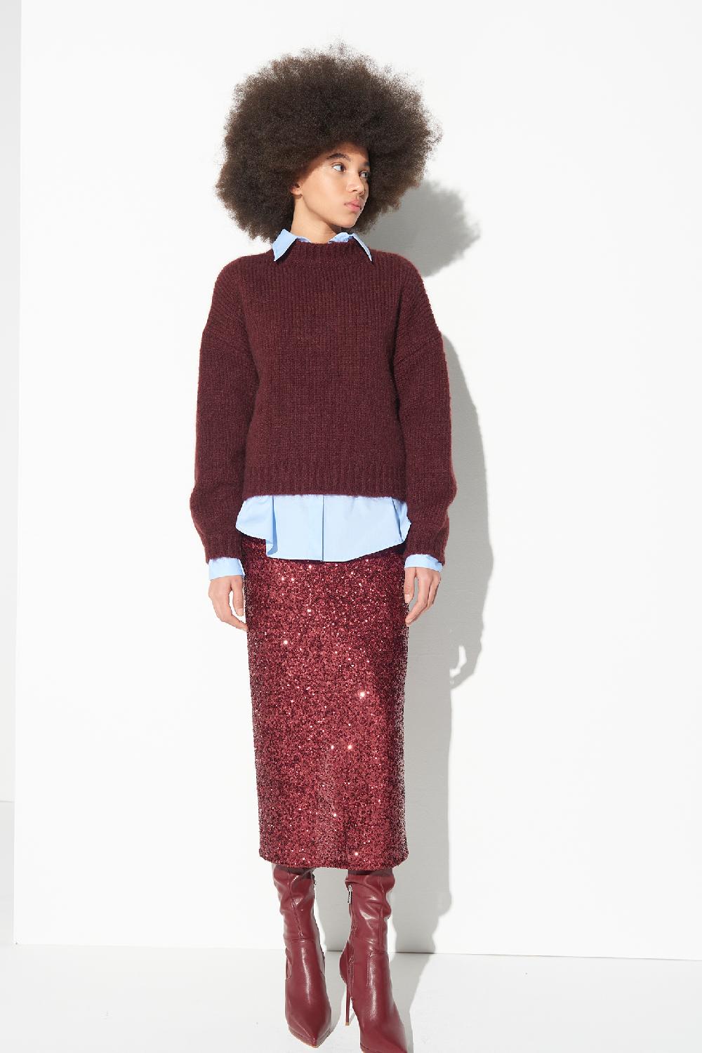 Soallure PULL GIROCOLLO IN MISTO MOHAIR Online