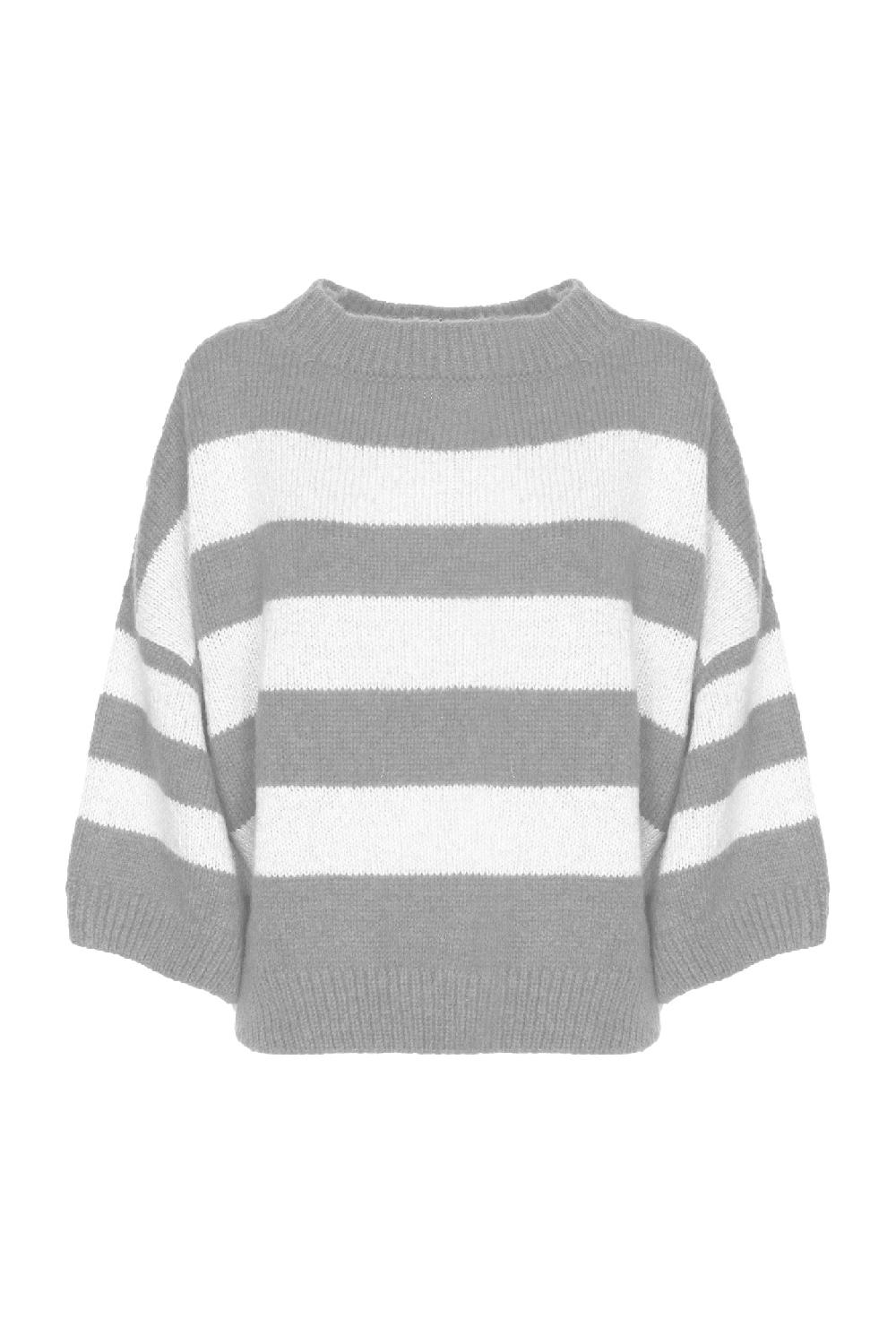 Soallure MAGLIA OVER A RIGHE 7/8 Vendita Calda