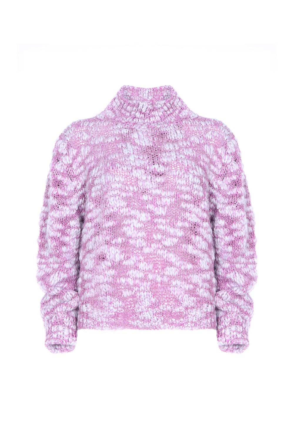 Soallure MAGLIA IN LANA EFFETTO MELANGE In Saldo