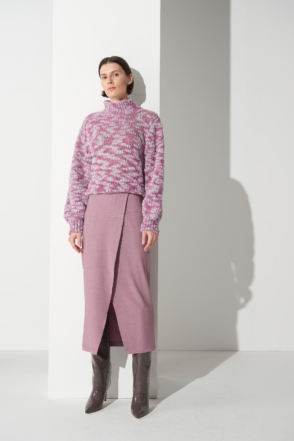 Soallure MAGLIA IN LANA EFFETTO MELANGE In Saldo
