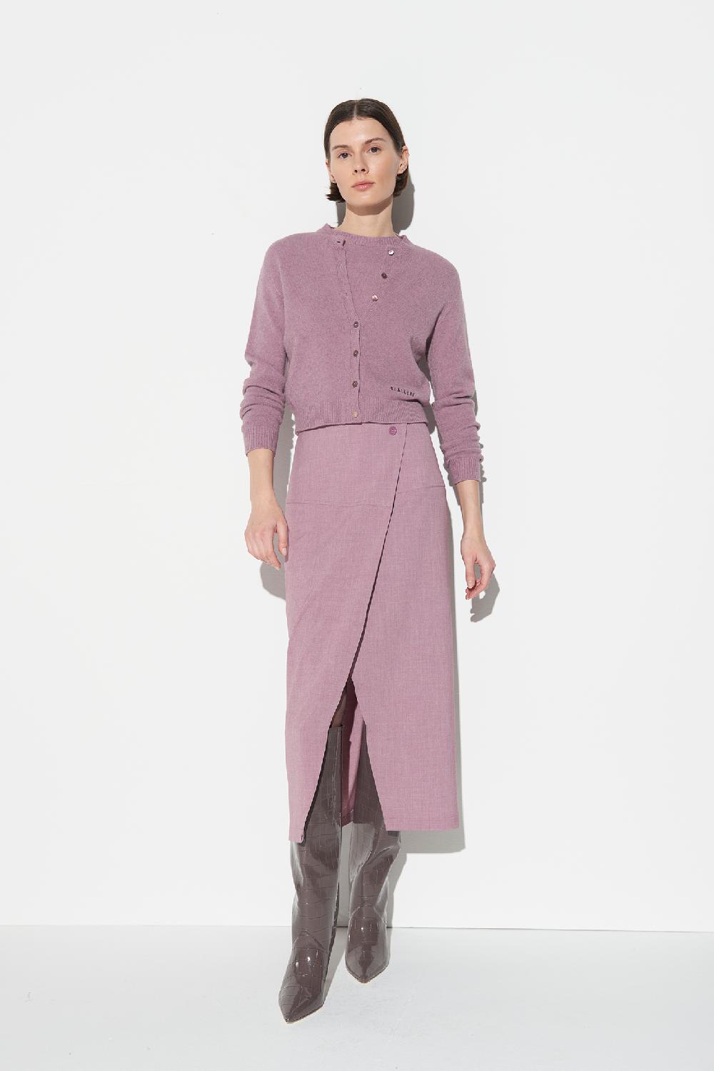 Soallure CARDIGAN GIROCOLLO CON RICAMO Moda
