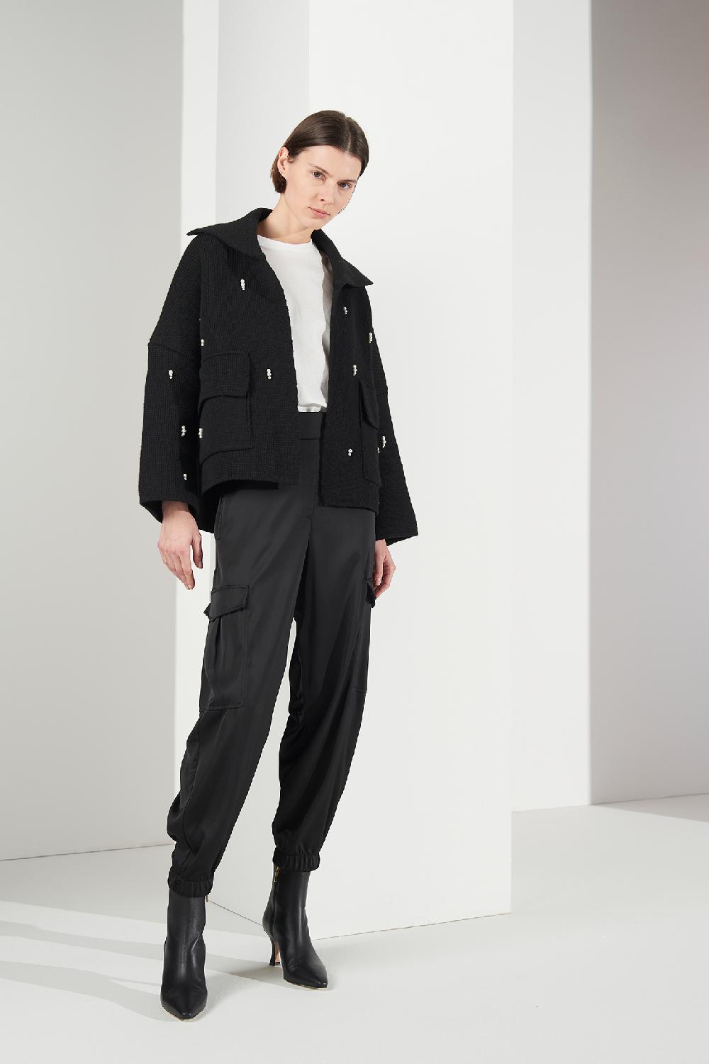 Soallure PANTALONE CARGO IN RASO Italy