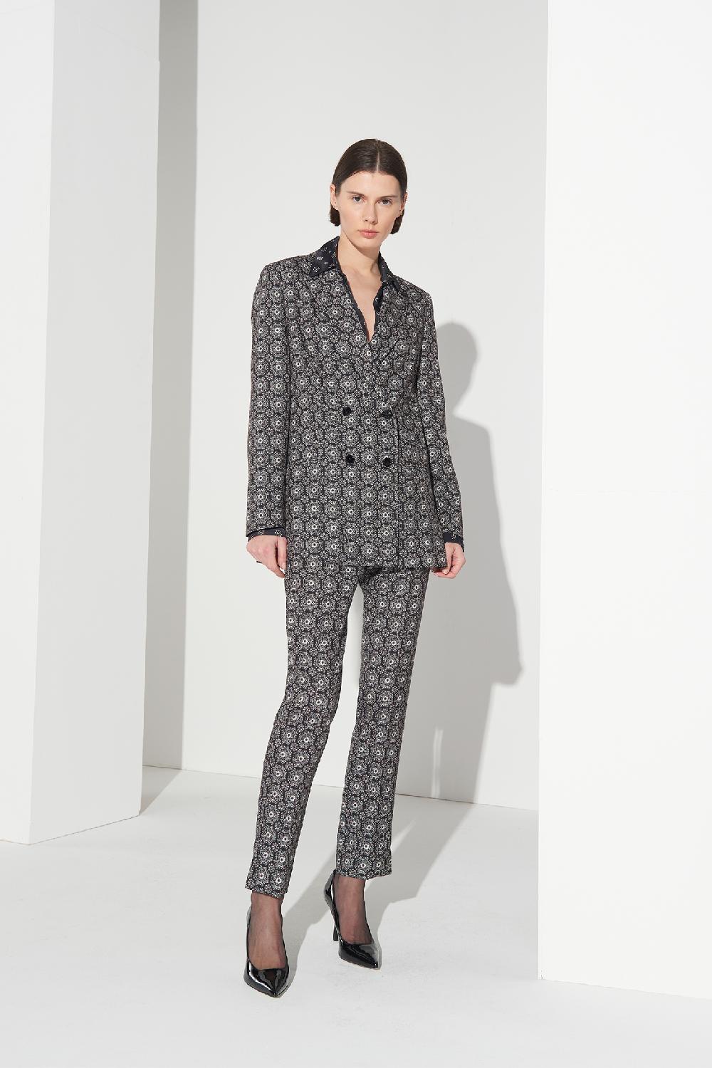 Soallure PANTALONE SIGARETTA A FANTASIA In Linea