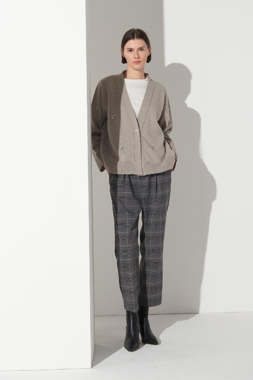 Soallure PANTALONE 7/8 CHECK Qualità