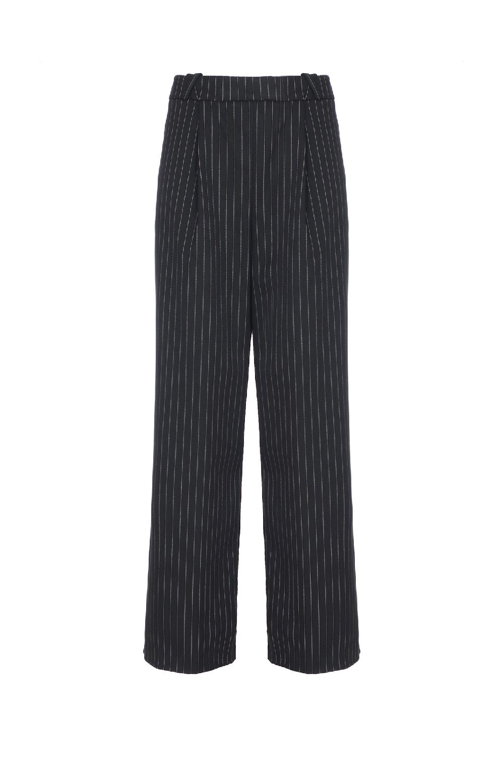 Soallure PANTALONE PALAZZO GESSATO Spedizione Gratuita