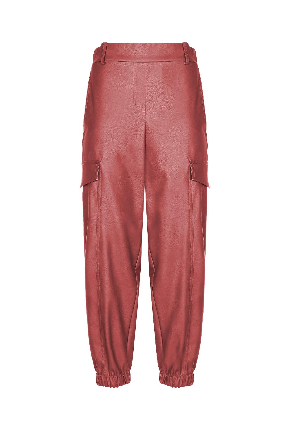 Soallure PANTALONI CARGO IN ECO-PELLE In Vendita