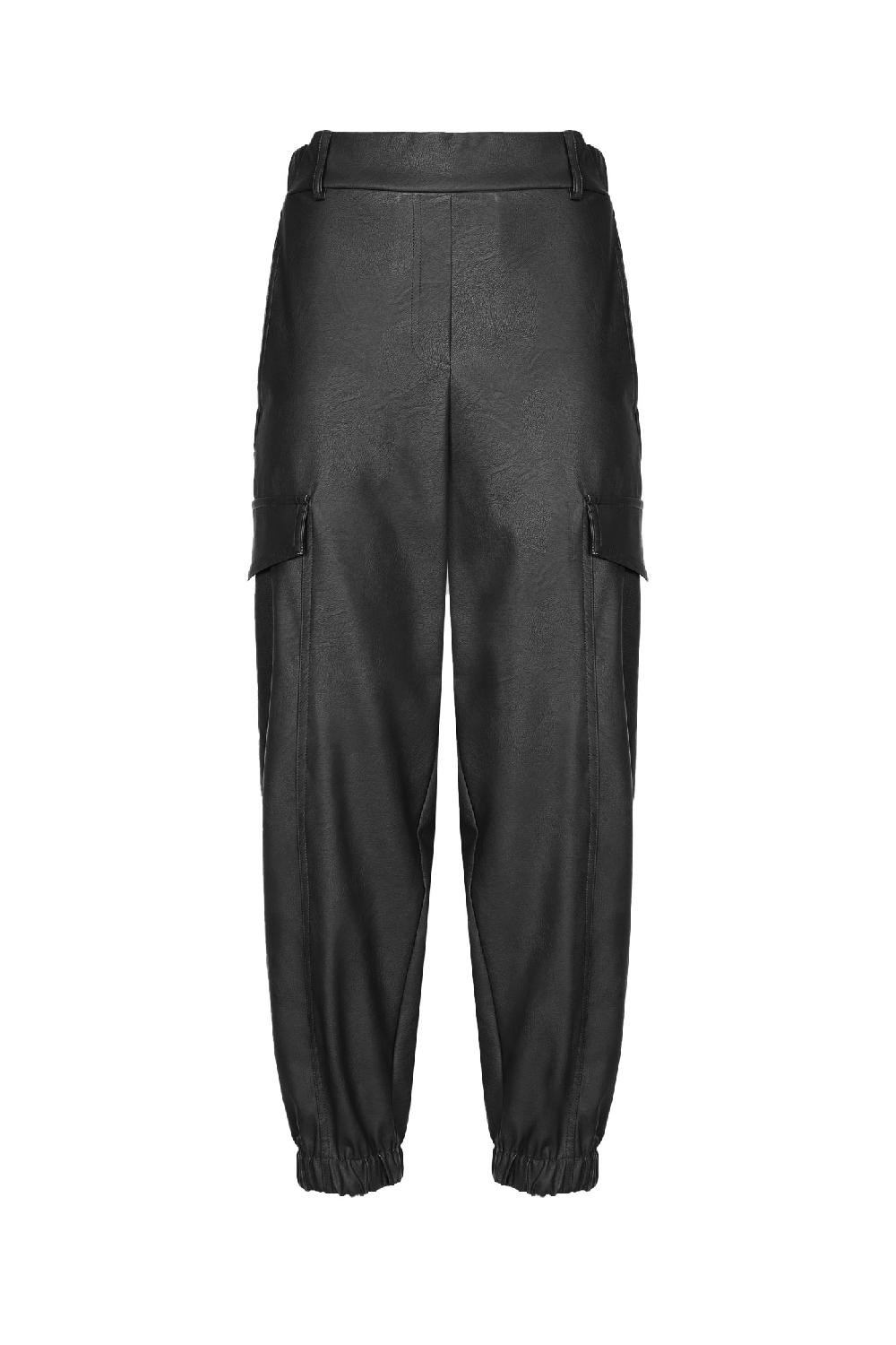 Soallure PANTALONI CARGO IN ECO-PELLE In Vendita