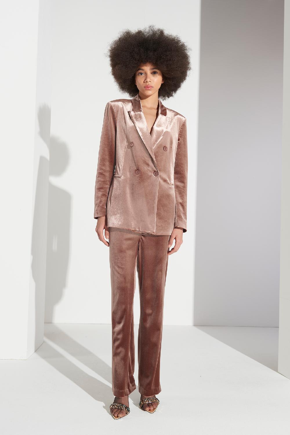 Soallure PANTALONE IN VELLUTO Saldi