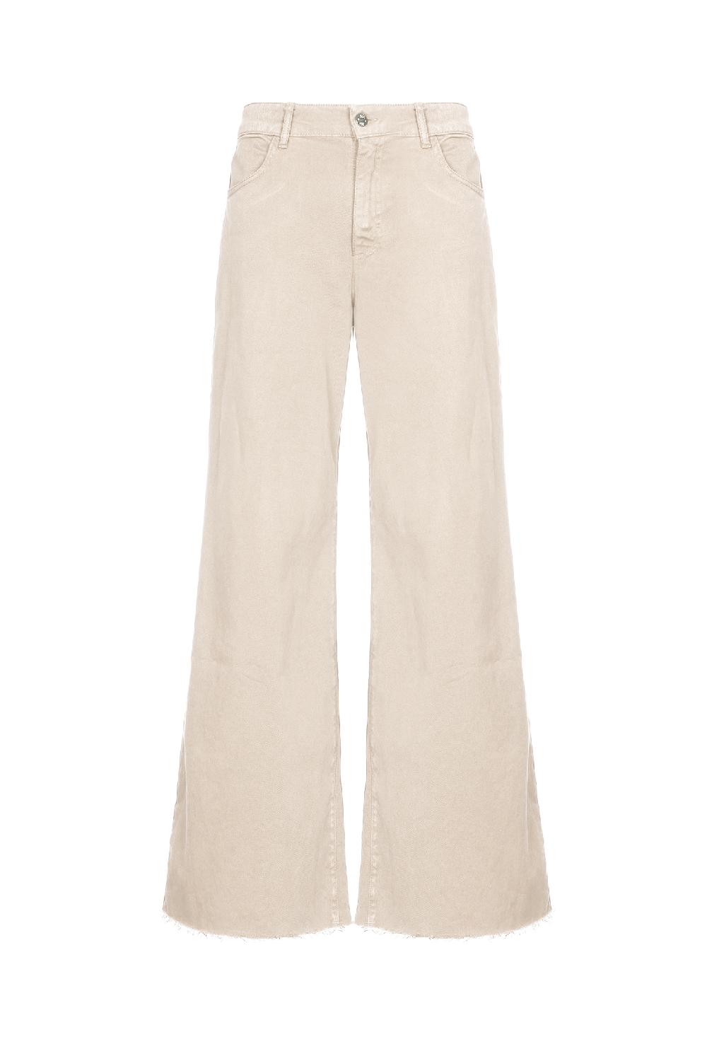 Soallure PANTALONE PALAZZO BULL TAGLIO VIVO Offerte