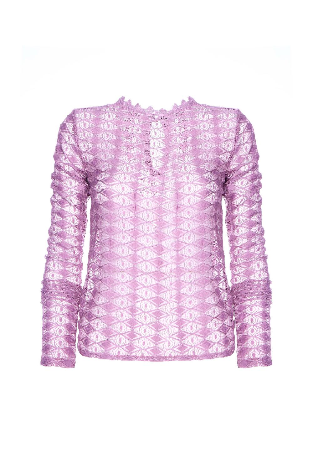 Soallure MAGLIA MANICHE LUNGHE PIZZO STRETCH Saldi Di Fabbrica