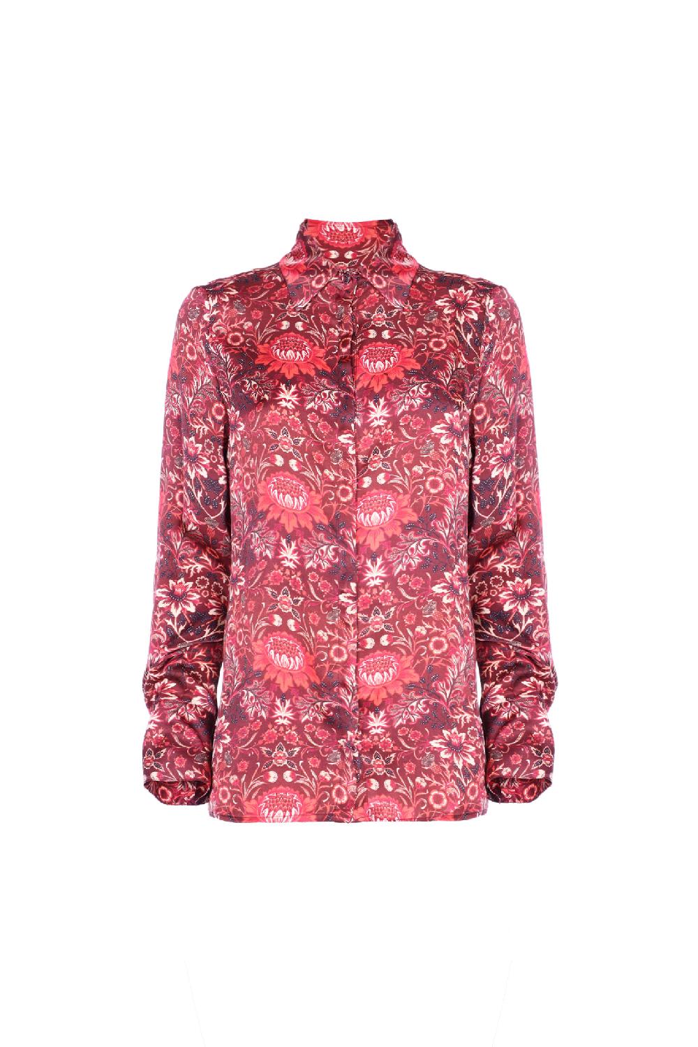 Soallure CAMICIA CON COLLETTO IN RASO Italia