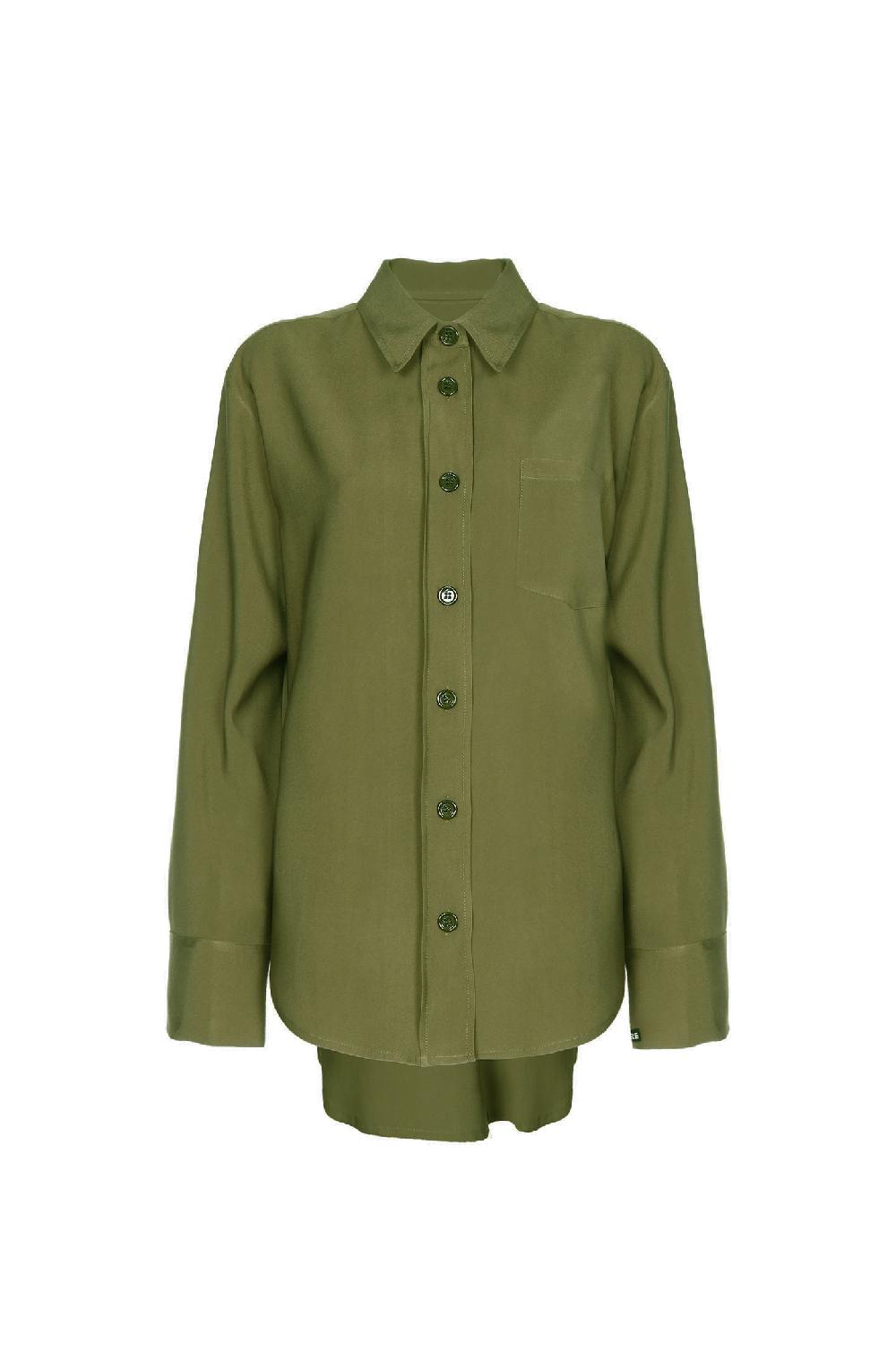 Soallure CAMICIA OVER IN TENCEL Qualità