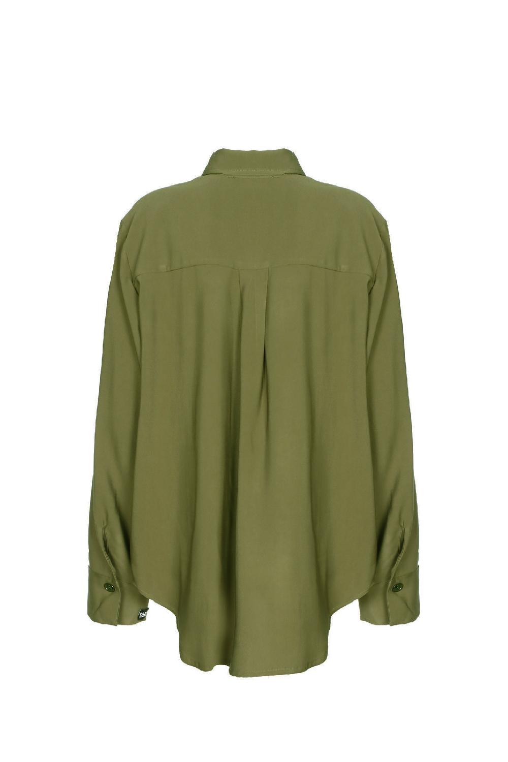 Soallure CAMICIA OVER IN TENCEL Qualità