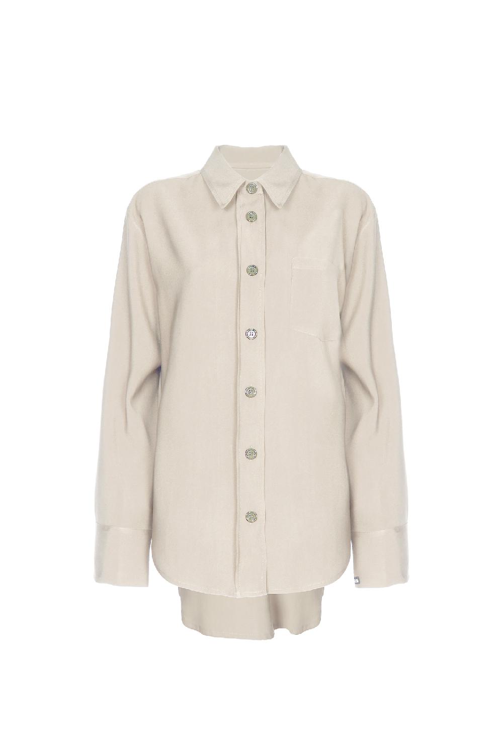 Soallure CAMICIA OVER IN TENCEL Qualità